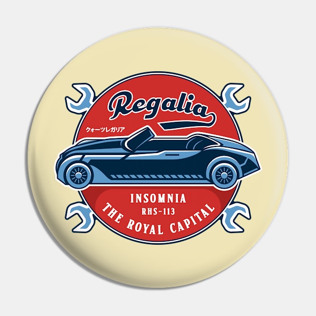 Regalia Insomnia Garage Vintage Pin by Lagelantee