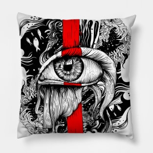 Red inked Eye Pillow