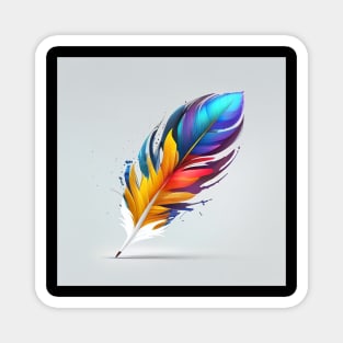 Quill feather pen design Magnet