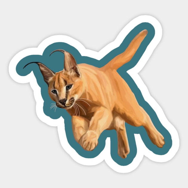 Drunk Floppa Meme Caracal Cat | iPad Case & Skin