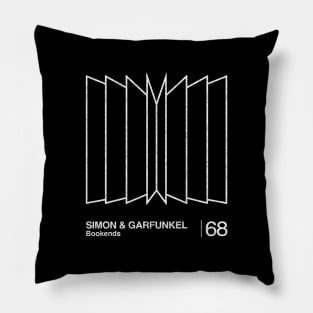 Bookends / Minimalist Graphic Artwork Design Pillow