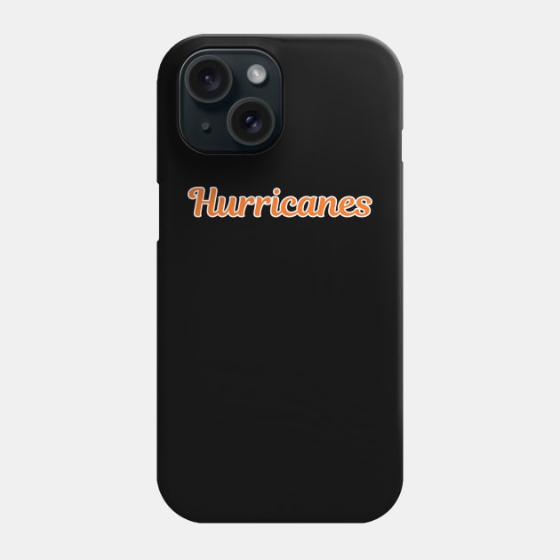 Hurricanes Script Phone Case by twothree