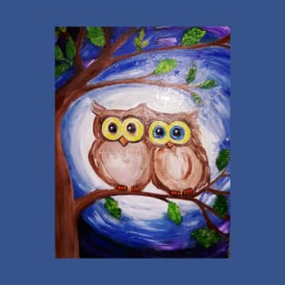 2 Owls in Tree T-Shirt