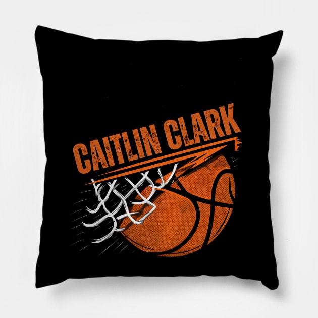 CAITLIN CLARK - 22 - SHOT LIKE A CHAMPION Pillow by ohyeahh