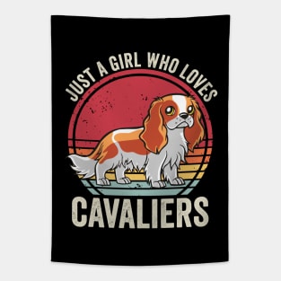 Just A Girl Who Loves Cavalier King Charles Spaniel Tapestry