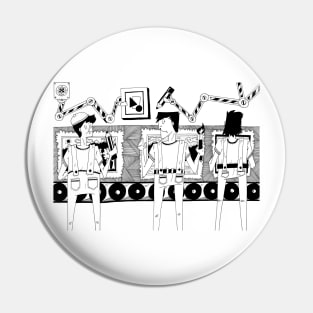 Art assembly line Pin