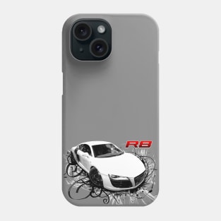 Audi R8 in swirls Phone Case