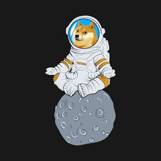 See You On The Moon Dogecoin Meditating T-Shirt