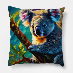 Koala Bear In A Tree Pillow