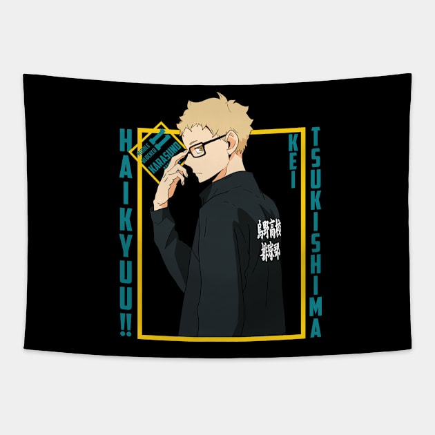 Haikyuu - Kei Tsukishima Tapestry by InalZ