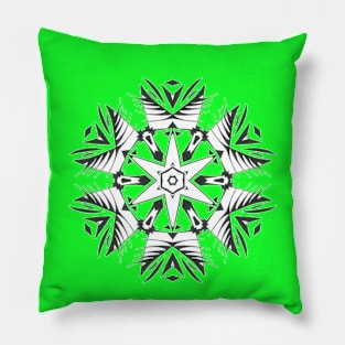 11C Unique Black White Abstract Mandala Pillow