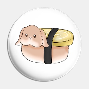 Bunshi Tamago _ Tamago Sushi Bunny Pin