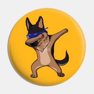 Dabbing German Shepherd Dog Pin