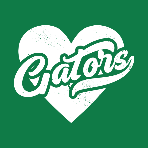 Vintage Gators School Spirit // High School Football Mascot // Go Gators by SLAG_Creative