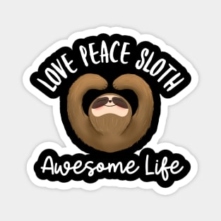 Love peace sloth cute sloth design Magnet