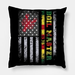 Crawfish American Flag Pillow