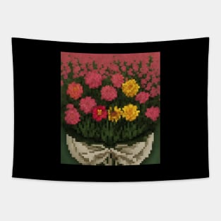 Flower Color Vintage Retro Since Leaves Minimalist Tapestry