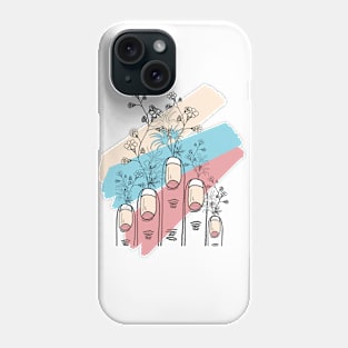 Flowers at your fingertips Phone Case