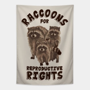 Raccoons For Reproductive Rights Tapestry