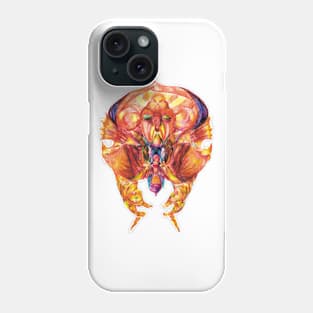 Lion knight. Reversed drawing Phone Case