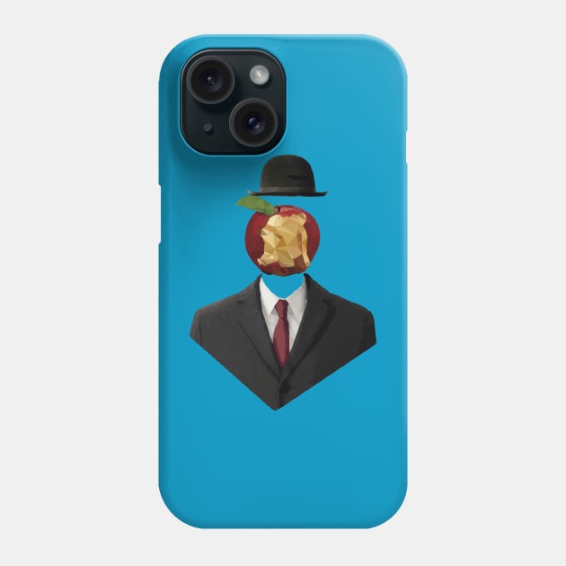 Magritte Apple Head Phone Case by DROLO