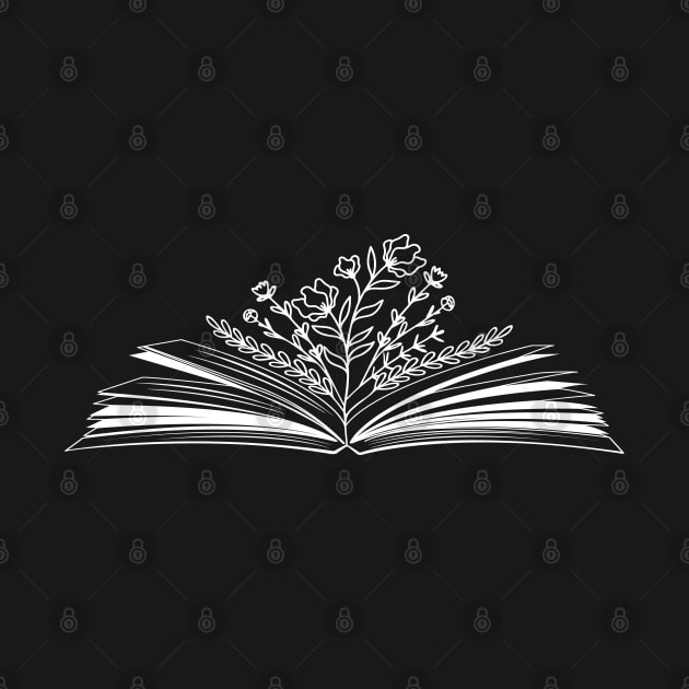 Wild flower Book Lover	Keep Reading Book Lovers by uncommontee