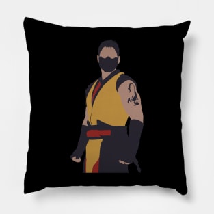 Scorpion flat from mortal kombat 1 Pillow