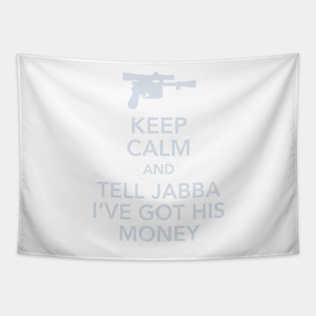 Tell Jabba Tapestry by WarbucksDesign