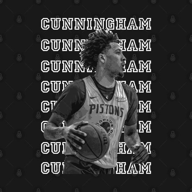 Cade Cunningham Basketball by Playful Creatives