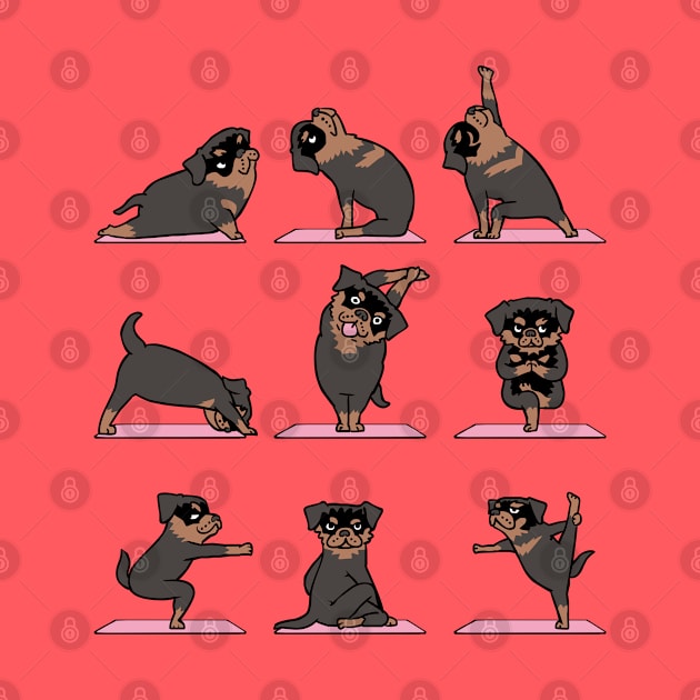 Rottweiler Yoga by huebucket