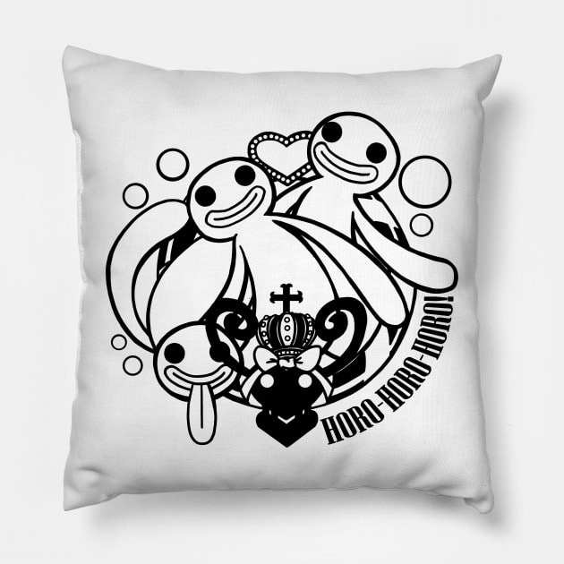 The Ghosts of Princess Perona - Black Version Pillow by Nat Ewert Art