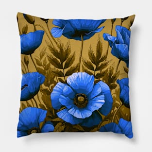 Poppy Flower Pillow