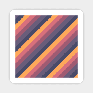 Striped - Sunset Magnet