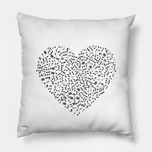 music heart Pillow