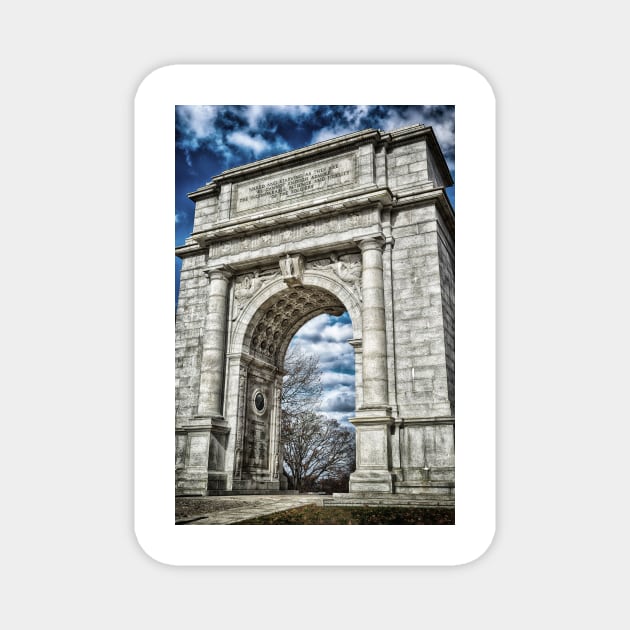 Valley Forge Memorial Arch Magnet by JimDeFazioPhotography