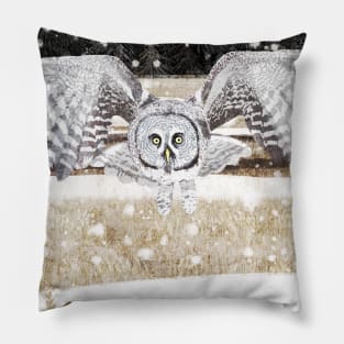 Great grey Owl Pillow