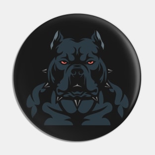 Muscular Dog Pin