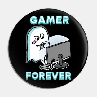 Ghost Gamer Forever Pin