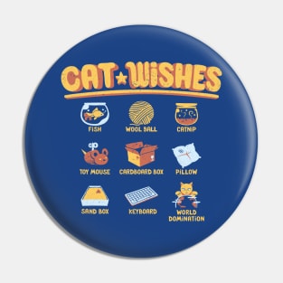 Cat Wishes Feline T-shirt Pin