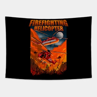 FIREFIGHTING HELICOPTER Tapestry