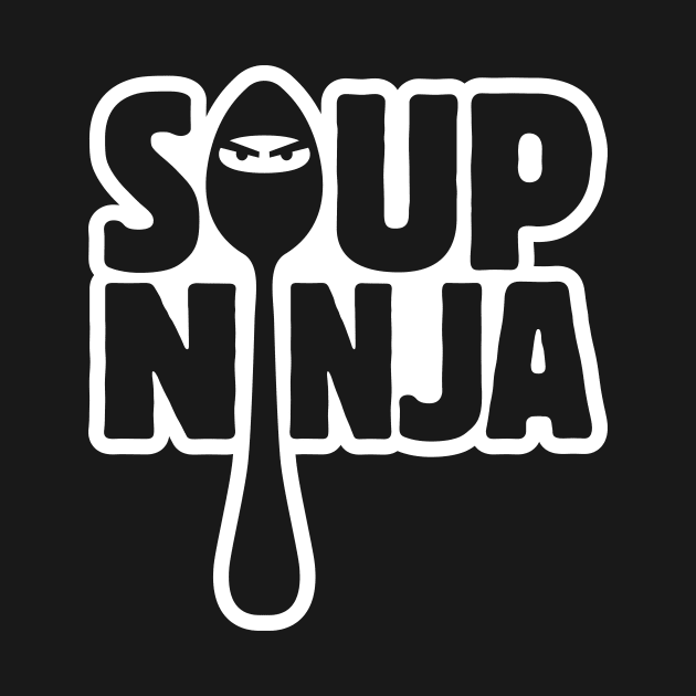 SOUP NINJA logo for DARK SHIRTS by SmayBoy