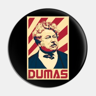 Alexandre Dumas Retro Pin