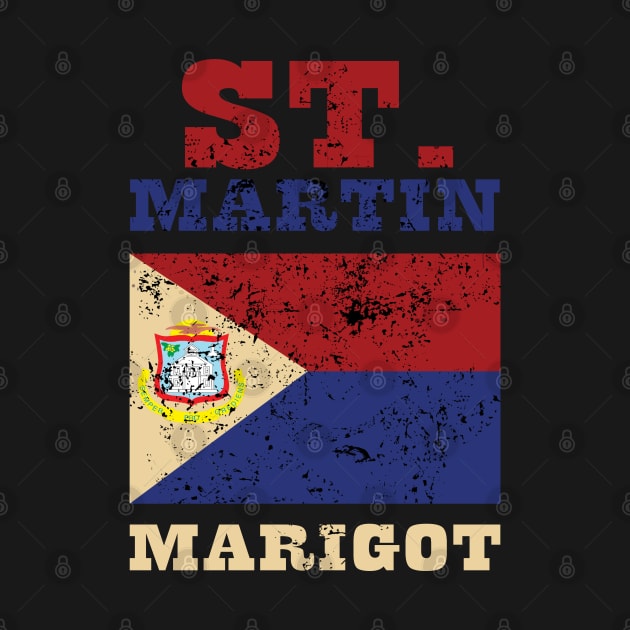 Flag of St Martin by KewaleeTee