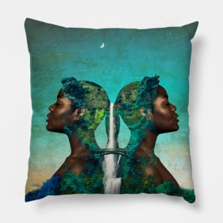 Mother Nature Waterfall Pillow