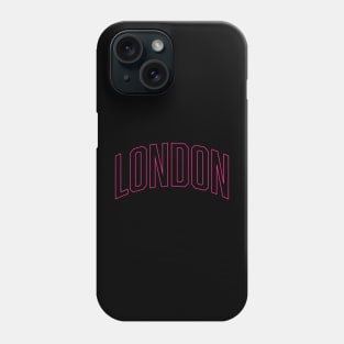 London Hot Pink Outline Phone Case