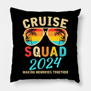 Cruise Squad 2024 Summer Vacation Matching Family Pillow