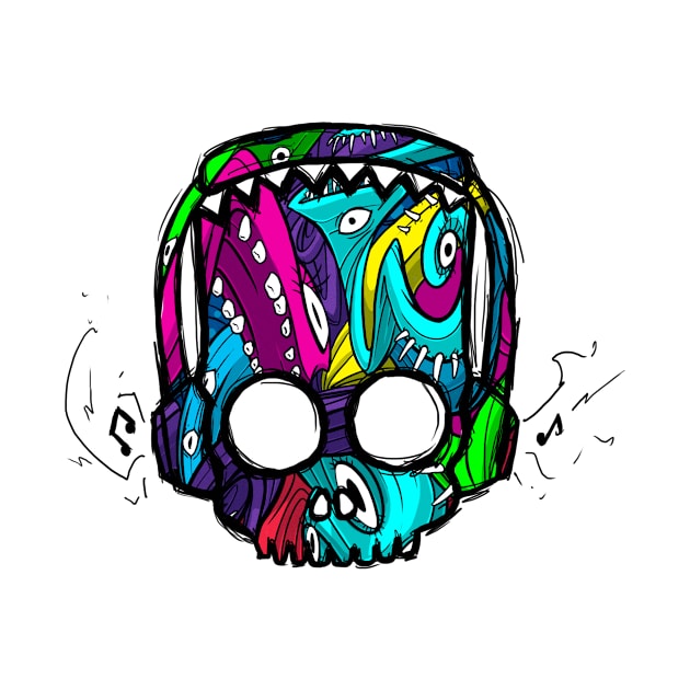 Bart Color Skull by ls131288