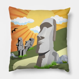 Easter Island Pillow