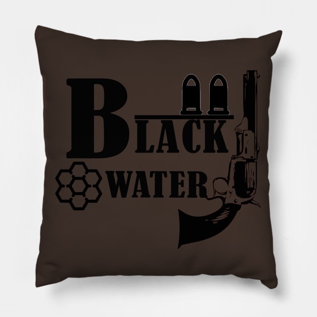 Black Water Pillow by Blue Diamond Store