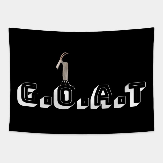 G.O.A.T, Greatest of All Time, Goat Tapestry by KristinaEvans126